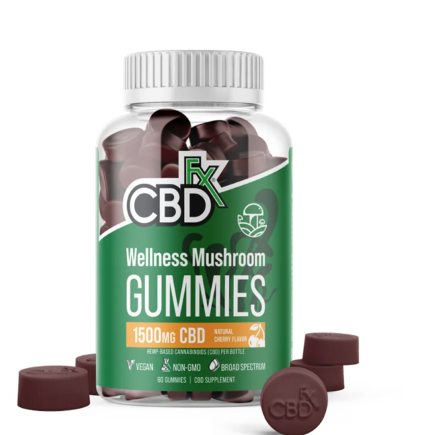 CBD Gummies With Mushrooms for Wellness 1500mg